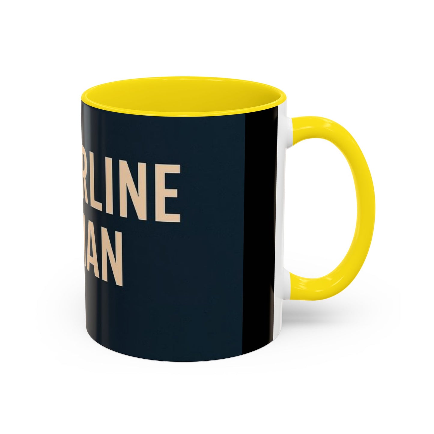 Empowering Accent Coffee Mug - Centering Woman, Inspirational Gift, Home Office Decor, Motivational Kitchenware, Bold Design