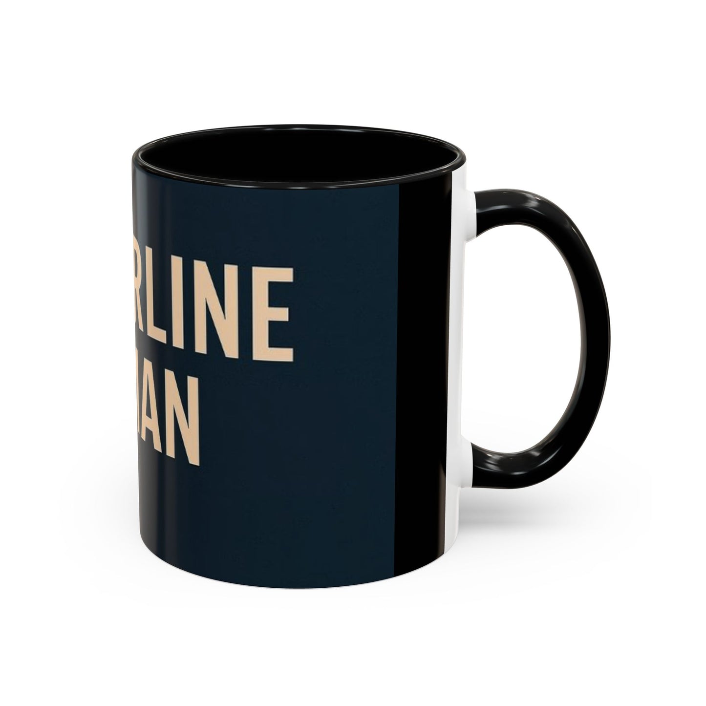 Empowering Accent Coffee Mug - Centering Woman, Inspirational Gift, Home Office Decor, Motivational Kitchenware, Bold Design