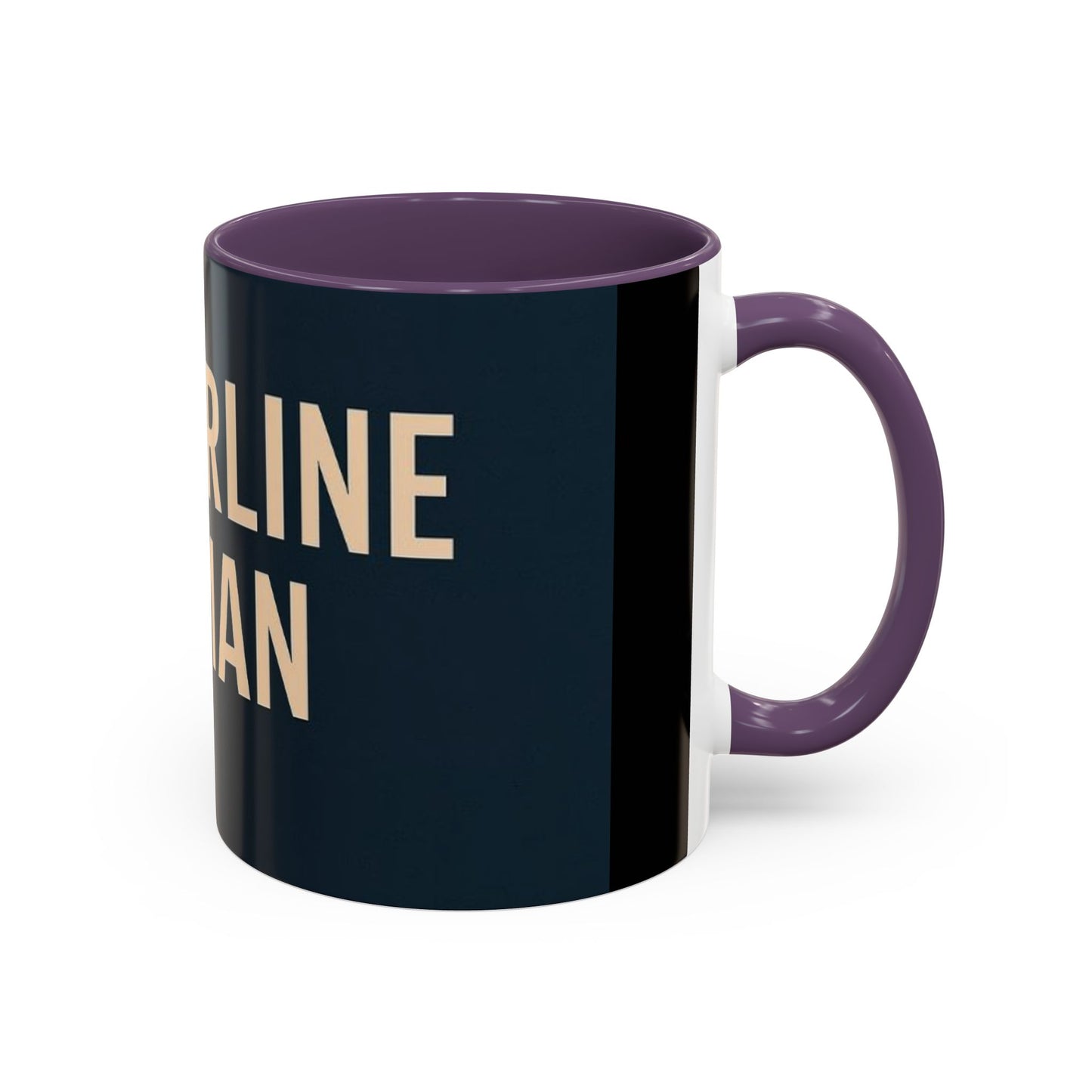 Empowering Accent Coffee Mug - Centering Woman, Inspirational Gift, Home Office Decor, Motivational Kitchenware, Bold Design