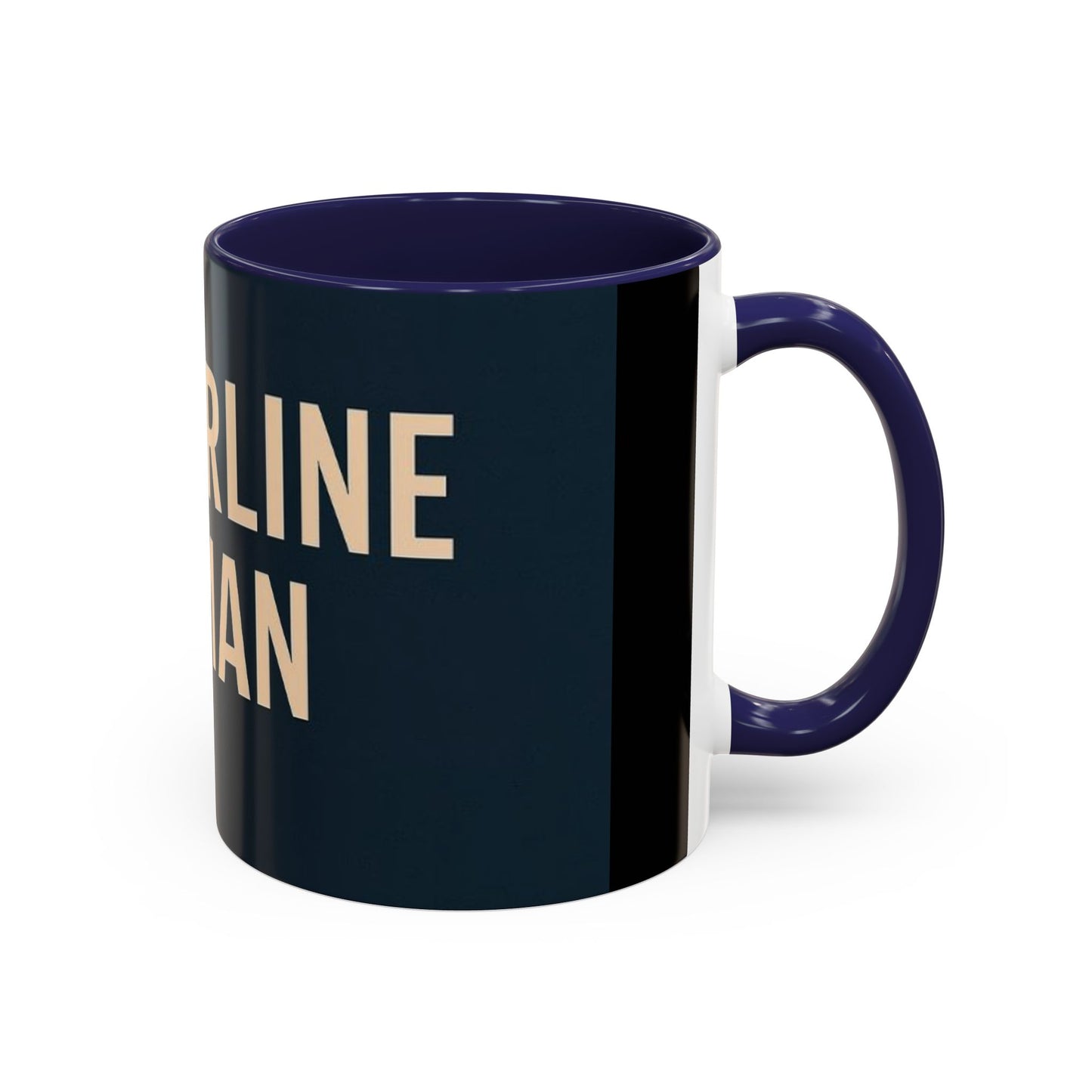 Empowering Accent Coffee Mug - Centering Woman, Inspirational Gift, Home Office Decor, Motivational Kitchenware, Bold Design