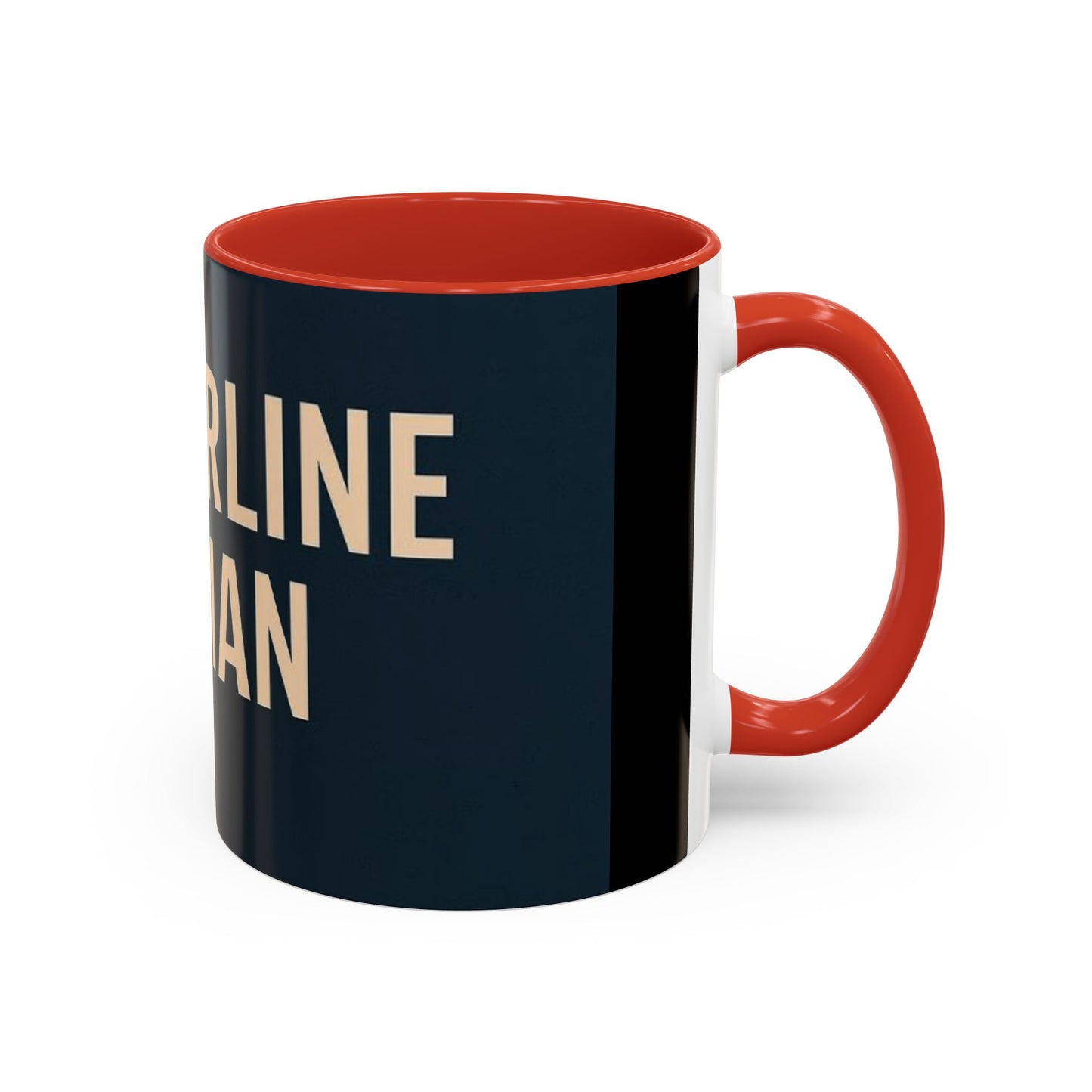 Empowering Accent Coffee Mug - Centering Woman, Inspirational Gift, Home Office Decor, Motivational Kitchenware, Bold Design