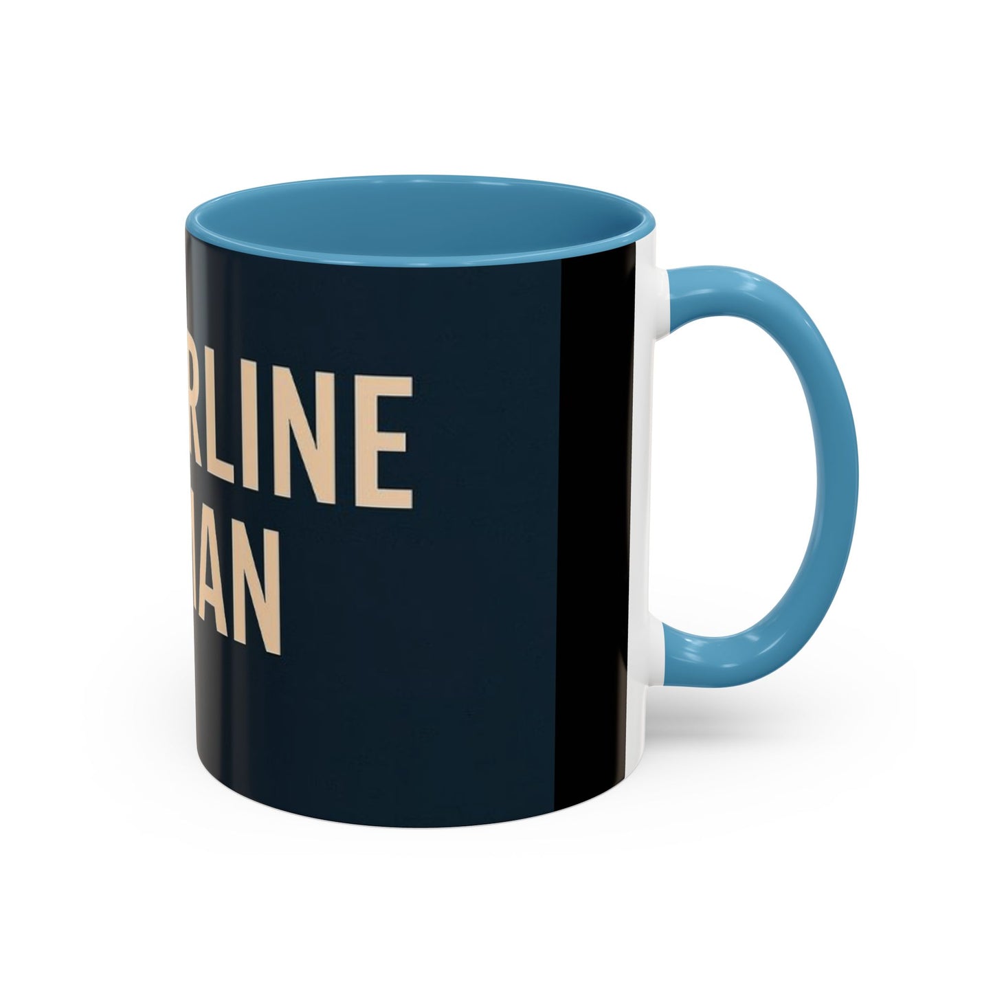 Empowering Accent Coffee Mug - Centering Woman, Inspirational Gift, Home Office Decor, Motivational Kitchenware, Bold Design